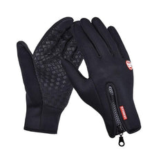 Load image into Gallery viewer, Windstopers Gloves Anti Slip Windproof Thermal Warm Touchscreen Glove Breathable Tactico Winter Men Women Black Zipper Gloves