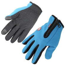 Load image into Gallery viewer, Windstopers Gloves Anti Slip Windproof Thermal Warm Touchscreen Glove Breathable Tactico Winter Men Women Black Zipper Gloves
