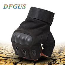 Load image into Gallery viewer, 2018 Sale Us Army Men&#39;s Tactical Gloves Outdoor Sports Half Finger Military Combat Anti-Slip Carbon Fiber Shell Tactical Gloves