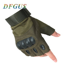 Load image into Gallery viewer, 2018 Sale Us Army Men&#39;s Tactical Gloves Outdoor Sports Half Finger Military Combat Anti-Slip Carbon Fiber Shell Tactical Gloves