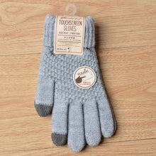 Load image into Gallery viewer, Winter Touch Screen Gloves Women Men Warm Stretch Knit Mittens Imitation Wool Full Finger Guantes Female Crochet Luvas Thicken