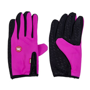 2019 Winter Touch Screen Gloves Men Warm Windproof Glove For Men Fashion Classic Black Pink Blue Mitts Men